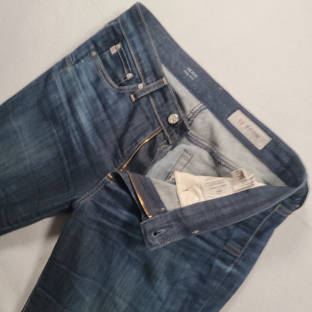 AG Adriano Goldschmied The Beau Slouchy Skinny Jeans Womens 28 Blue Denim USA